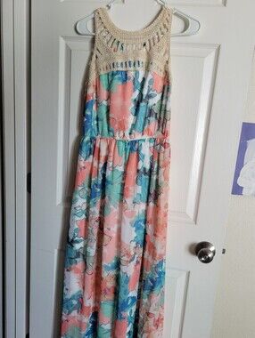 Lily Rose Women's Maxi Sundress Floral